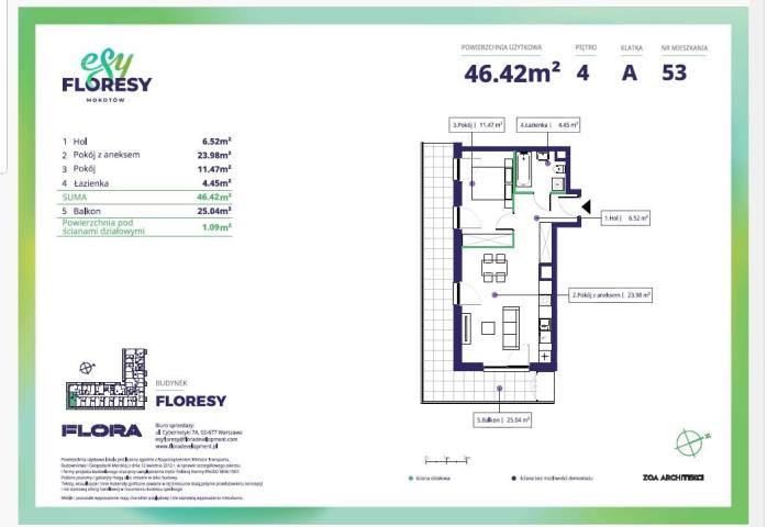 Szczegóły oferty - Mieszkanie Sprzedaż, Warszawa Mokotów, Numer oferty: 10606